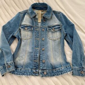 Burberry Distressed Denim Jean Jacket